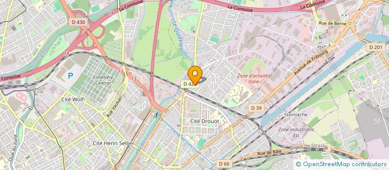 localisation de l'entreprise ATELIER D'ARCHITECTURE KNORR SEBASTIEN  ILLZACH