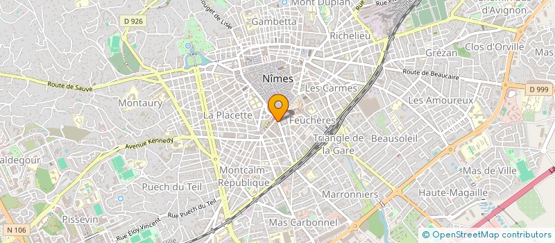 localisation de l'entreprise ATELIER D'ARCHITECTURE LIONEL PAOLI  NIMES