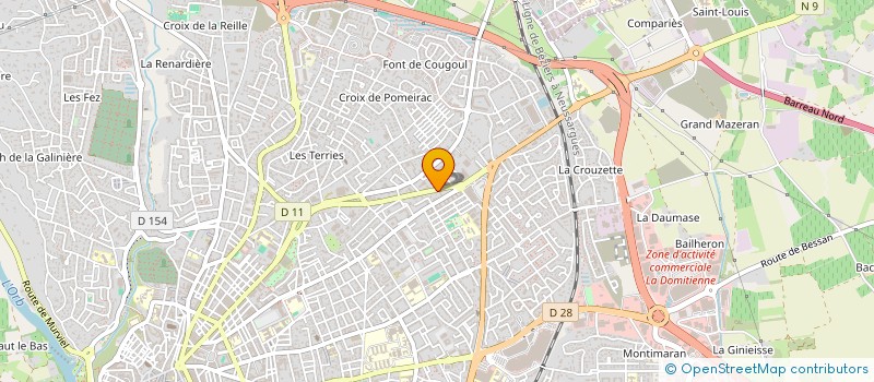 localisation de l'entreprise ATELIER D'ARCHITECTURE MANUEL MONTES  BEZIERS