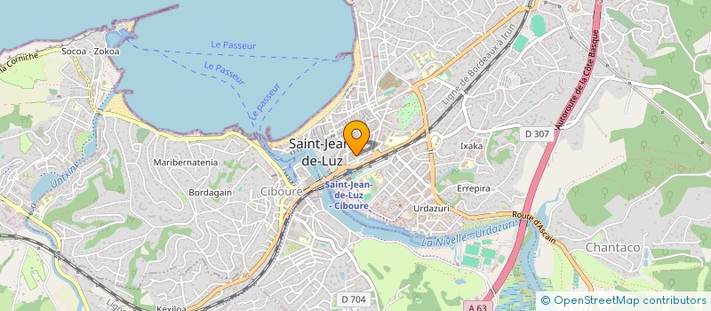 localisation de l'entreprise ATELIER D'ARCHITECTURE MIGUEL MONTOURO ET ASSOCIES à SAINT-JEAN-DE-LUZ