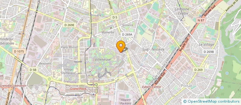 localisation de l'entreprise ATELIER D'ARCHITECTURE NORMANDON & JARDIN  GRENOBLE