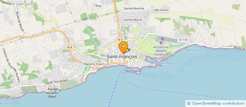 localisation de l'entreprise ATELIER D'ARCHITECTURE PIERROT  SAINT-FRANCOIS