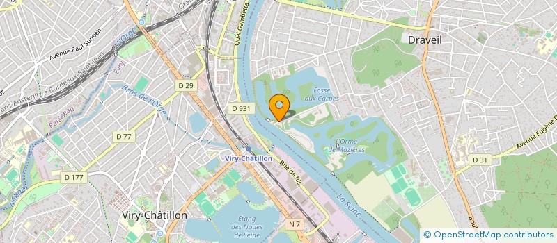 localisation de l'entreprise ATELIER D'ARCHITECTURE RONAN MADEC à DRAVEIL