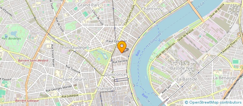 localisation de l'entreprise ATELIER D'ARCHITECTURE ROSSI CAZENAVE  BORDEAUX