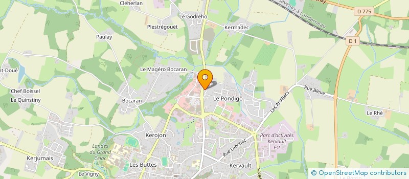 localisation de l'entreprise ATELIER D'ARCHITECTURE SERPIN  QUESTEMBERT