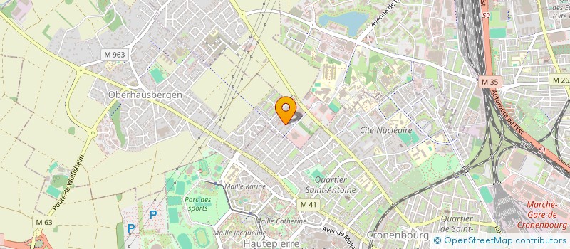 localisation de l'entreprise ATELIER D'ARCHITECTURE THOLOS  OBERHAUSBERGEN