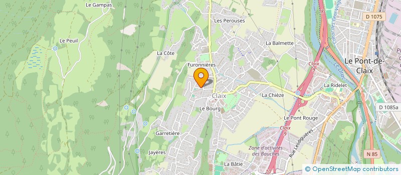 localisation de l'entreprise ATELIER D'ARCHITECTURE VG  CLAIX