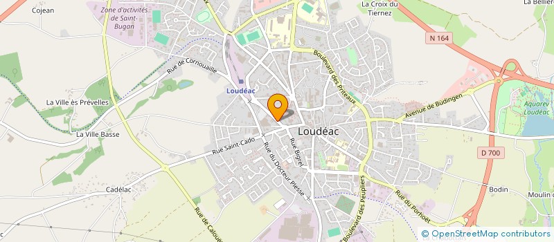 localisation de l'entreprise ATELIER D'ARCHITECTURE VIDELO-RUFFAULT à LOUDEAC