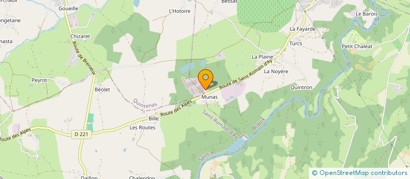 localisation de l'entreprise ATELIER D'ARDOIX  ARDOIX