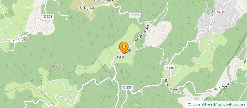 localisation de l'entreprise ATELIER D'ART ARDECHOIS à MERCUER