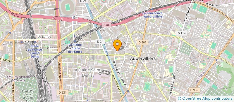 localisation de l'entreprise ATELIER D'ART DELEPO à AUBERVILLIERS