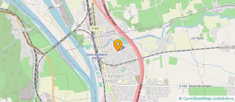 localisation de l'entreprise ATELIER D ART DES 3 COLLINES  SAINT-RAMBERT-D'ALBON