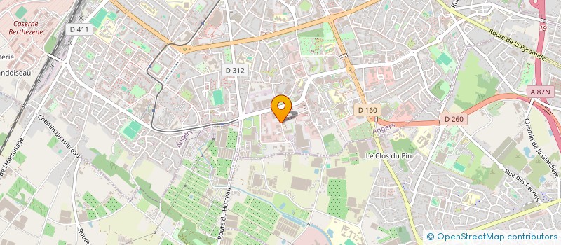 localisation de l'entreprise ATELIER D'ART DESJOBERT  SARL  ANGERS