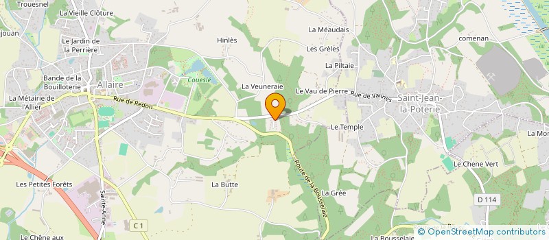 localisation de l'entreprise ATELIER D'ART LA SALAMANDRE  ALLAIRE