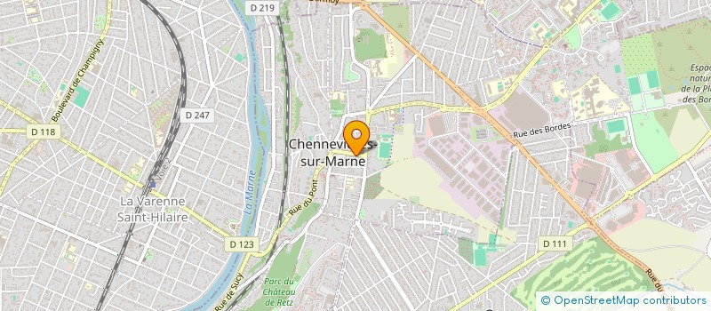 localisation de l'entreprise ATELIER D'ARTS PLASTIQUES à CHENNEVIERES-SUR-MARNE
