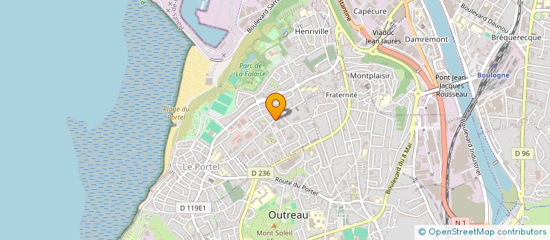 localisation de l'entreprise ATELIER D'ARTS PLASTIQUES OPALE  LE PORTEL