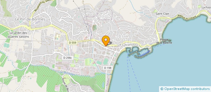 localisation de l'entreprise ATELIER D'ASSISTANCE OU TRAITEMENT DE L'ENVIRONNEMENT à LE LAVANDOU