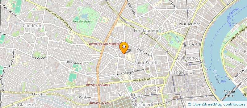 localisation de l'entreprise ATELIER D'ASTROLOGIE D'AQUITAINE  BORDEAUX