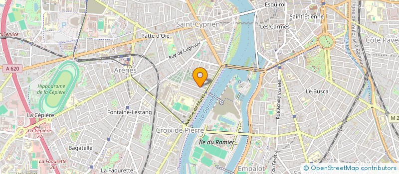 localisation de l'entreprise ATELIER D'ECHANGES CULTURELS ET TECHNIQUES D'EXPRESSIONS ARTISANALES à TOULOUSE