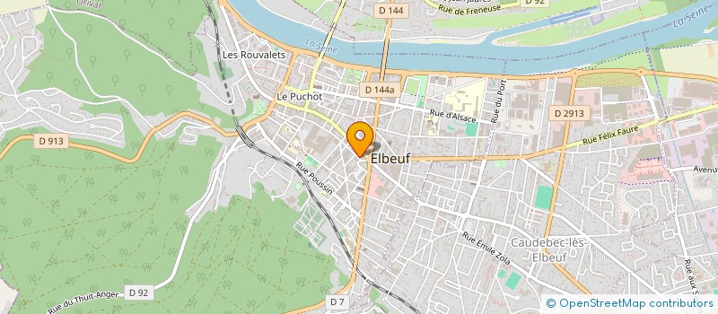 localisation de l'entreprise ATELIER D'ECO-DECO  ELBEUF