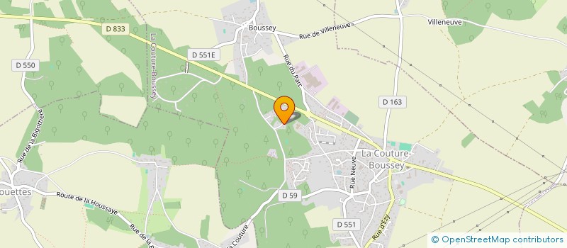 localisation de l'entreprise ATELIER D'ECRITURE - EZY ET SES ENVIRONS  LA COUTURE-BOUSSEY