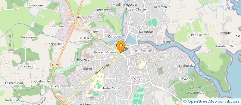 localisation de l'entreprise ATELIER D'EXPRESSION PAR L'IMAGE à PONT-L'ABBE