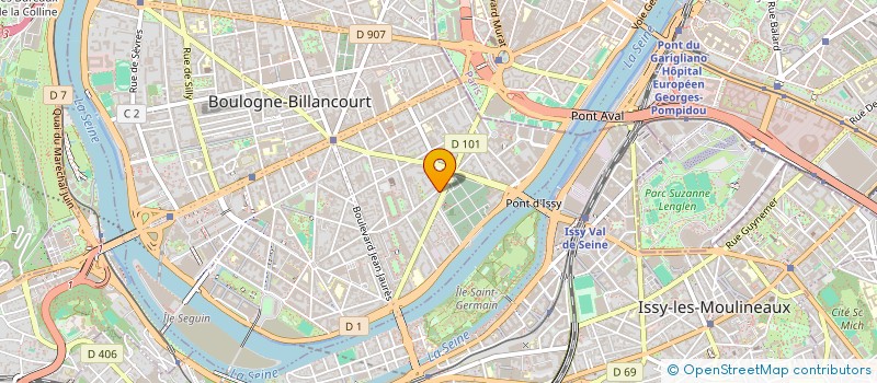 localisation de l'entreprise ATELIER D'ILE DE FRANCE à BOULOGNE-BILLANCOURT