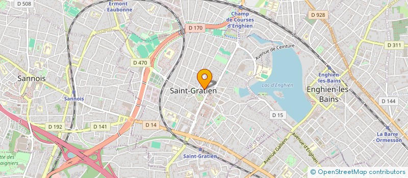 localisation de l'entreprise ATELIER D'IMAGES  SAINT-GRATIEN