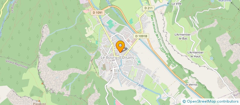 localisation de l'entreprise ATELIER D'IMPRESSION DE L'OISANS  LE BOURG D'OISANS