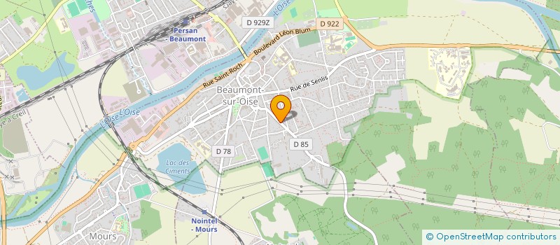 localisation de l'entreprise ATELIER D'OR  BEAUMONT-SUR-OISE