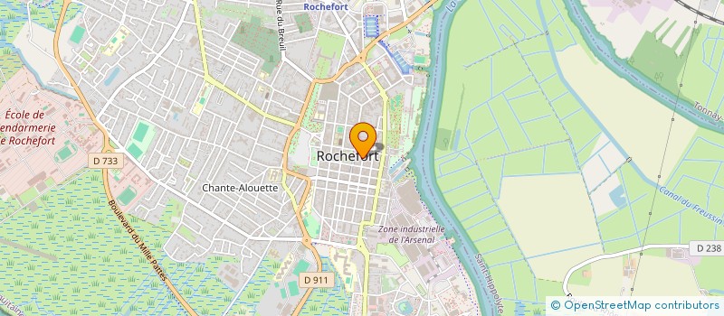 localisation de l'entreprise ATELIER D'ORTHOPEDIE  ROCHEFORT