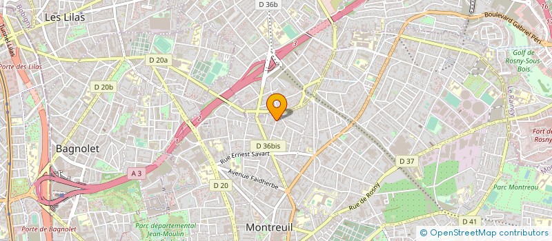 localisation de l'entreprise ATELIER DALBERGIA  MONTREUIL