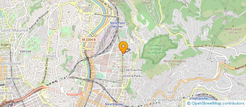 localisation de l'entreprise ATELIER DANS LA VILLE à NICE