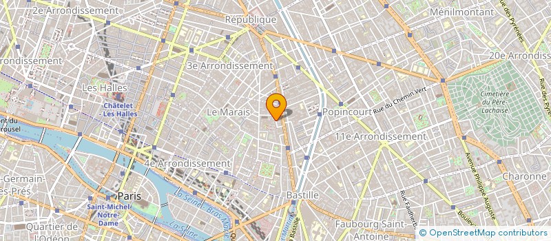 localisation de l'entreprise ATELIER DAPHNE DESJEUX  PARIS