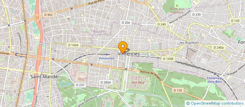 localisation de l'entreprise ATELIER DAVID JOULIN à VINCENNES