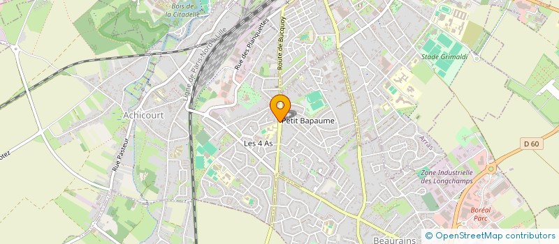 localisation de l'entreprise ATELIER DE BIJOUTERIE LES 4 AS à ACHICOURT