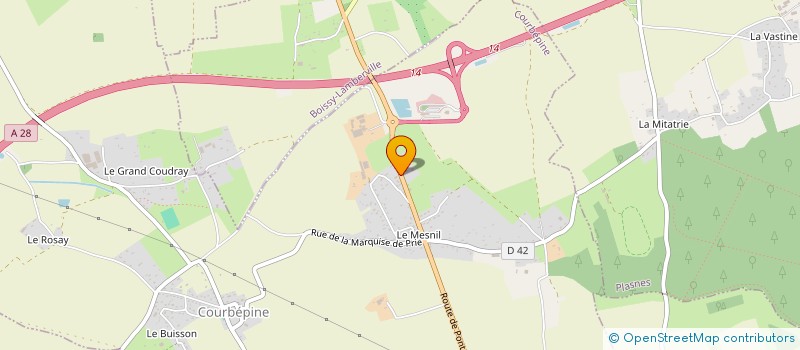 localisation de l'entreprise ATELIER DE BOBINAGE DE MATERIELS ELECTRI  COURBEPINE