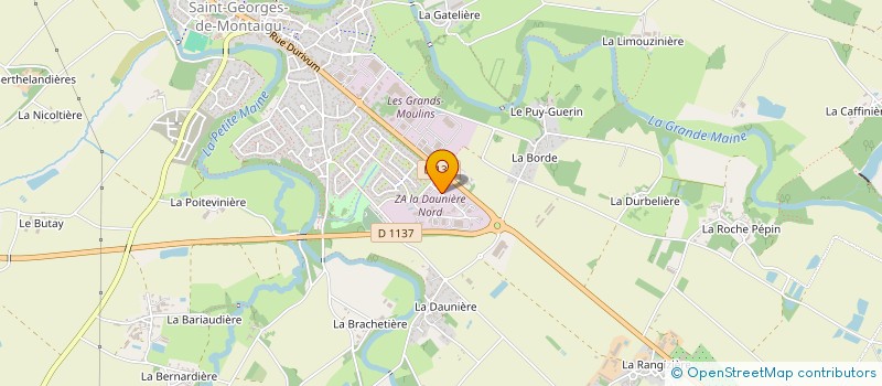 localisation de l'entreprise ATELIER DE BOBINAGE SORIN à MONTAIGU-VENDEE
