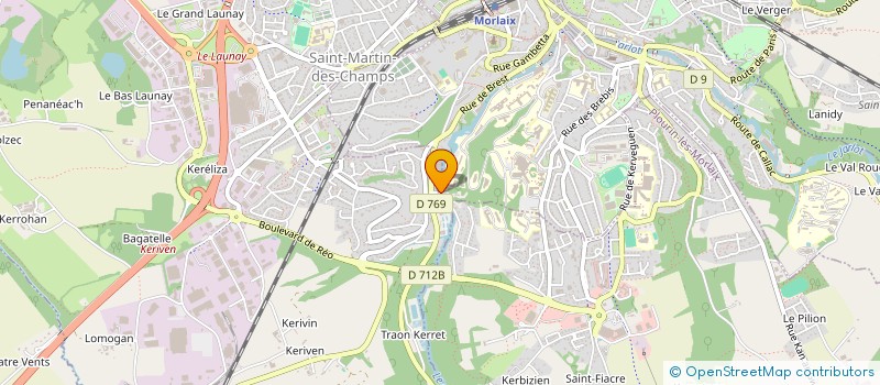 localisation de l'entreprise ATELIER DE BORD  MORLAIX