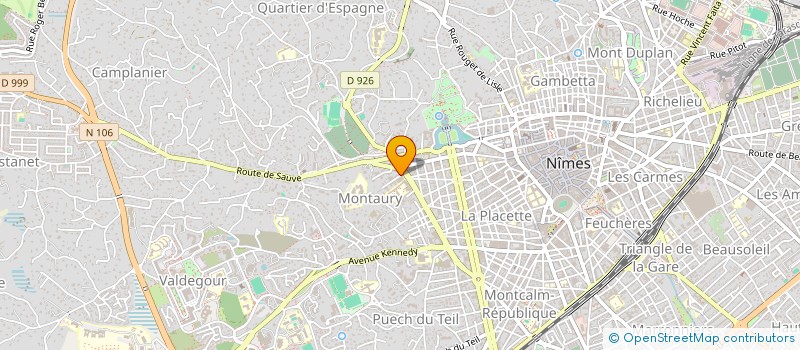 localisation de l'entreprise ATELIER DE CAFE THEATRE DE NIMES  NIMES