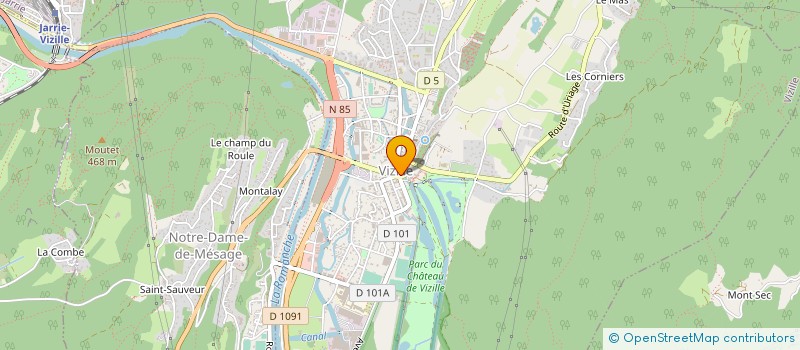 localisation de l'entreprise ATELIER DE CHANTS POLYPHONIQUES  VIZILLE