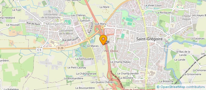 localisation de l'entreprise ATELIER DE CHARPENTE COUET HORBOWA à MONTGERMONT
