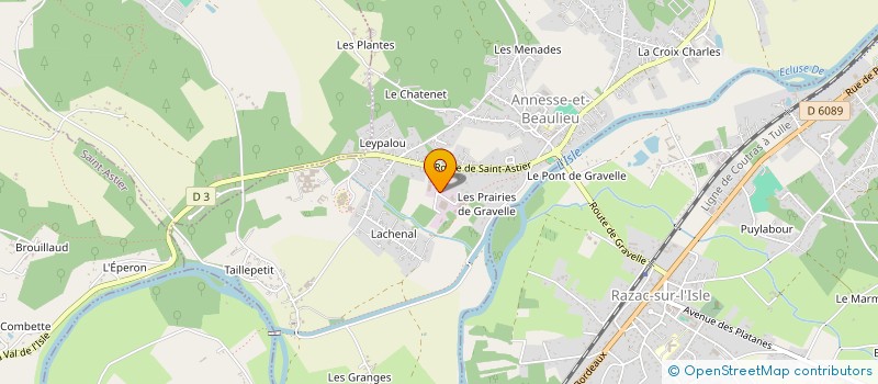 localisation de l'entreprise ATELIER DE CHAUDRONNERIE INOX TRADITIONNEL  ANNESSE-ET-BEAULIEU