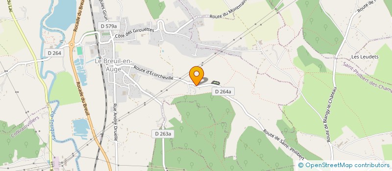 localisation de l'entreprise ATELIER DE CLAIRE  LE BREUIL-EN-AUGE