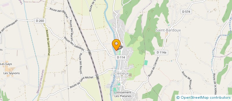 localisation de l'entreprise ATELIER DE CLERIEUX (ADC)  CLERIEUX