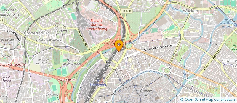 localisation de l'entreprise ATELIER DE CONCEPTION à STRASBOURG