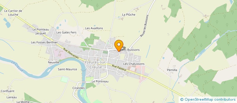 localisation de l'entreprise ATELIER DE CONFECTION THOMAS à YZEURES-SUR-CREUSE
