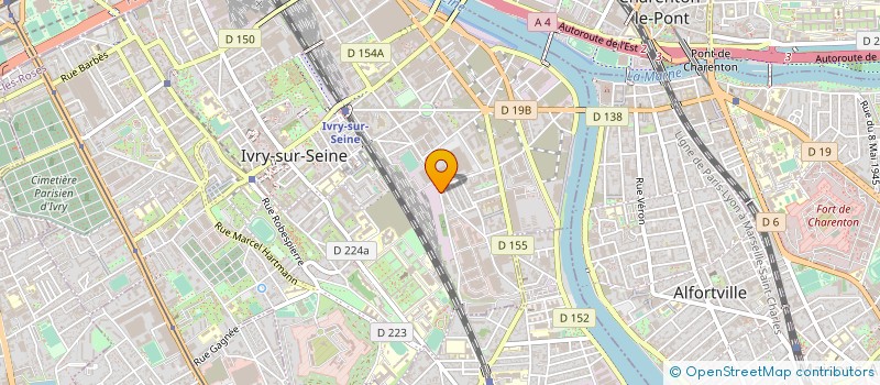 localisation de l'entreprise ATELIER DE CONFECTION TOILES SOLAIRES  IVRY-SUR-SEINE