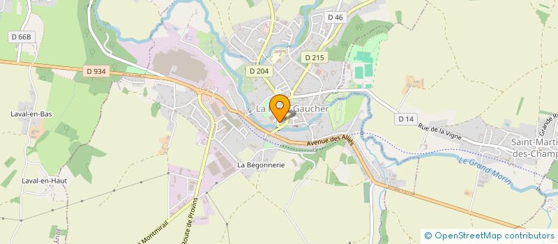 localisation de l'entreprise ATELIER DE CONSTRUCTION BURIN  LA FERTE-GAUCHER