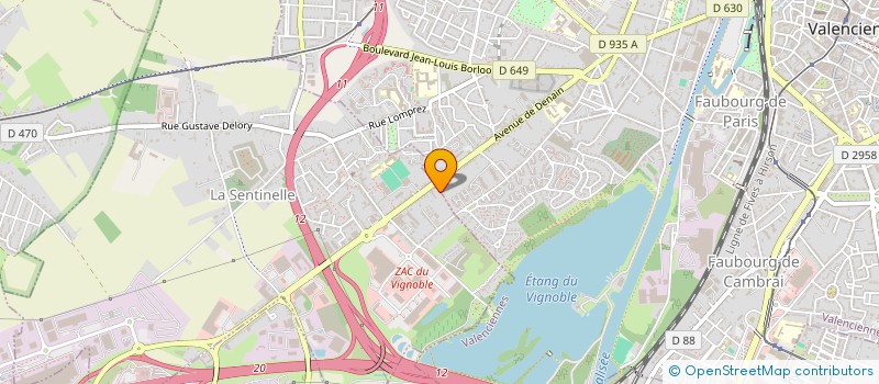 localisation de l'entreprise ATELIER DE CONSTRUCTION SENTINELLOIS  LA SENTINELLE